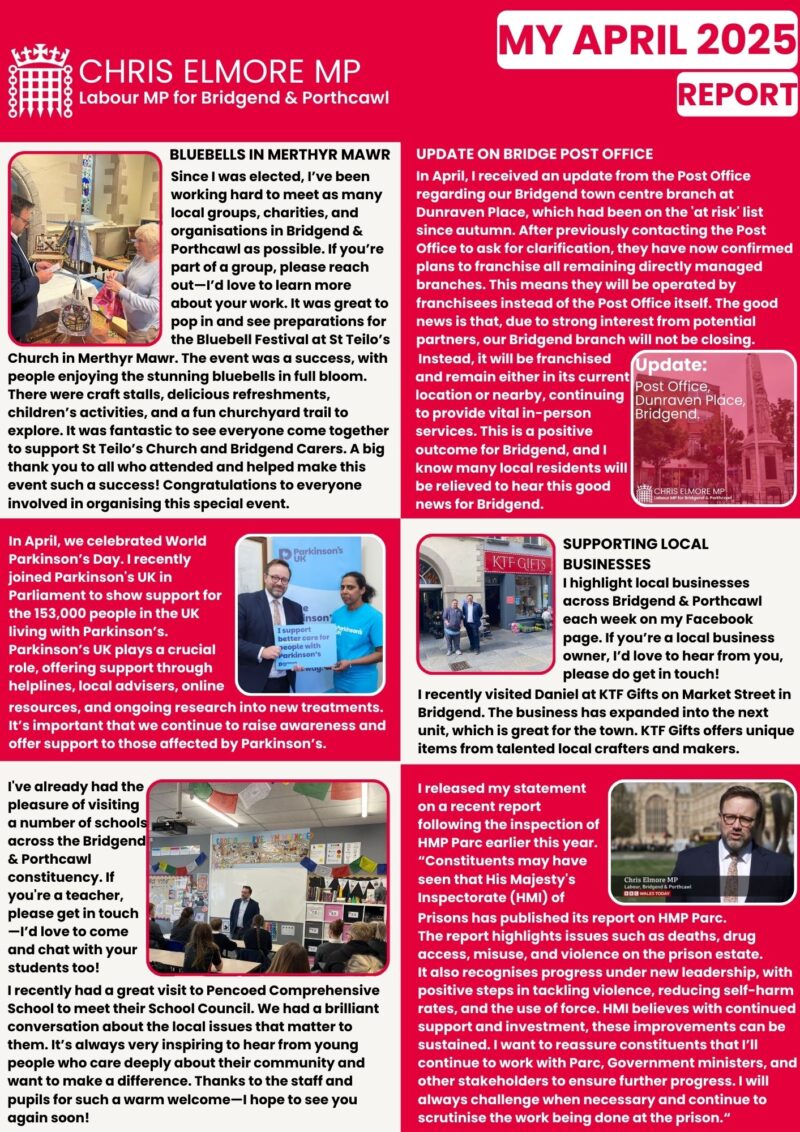 April 2025 Monthly Report Page 2
