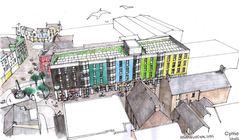 Artist impression of a redeveloped Wyndham House.