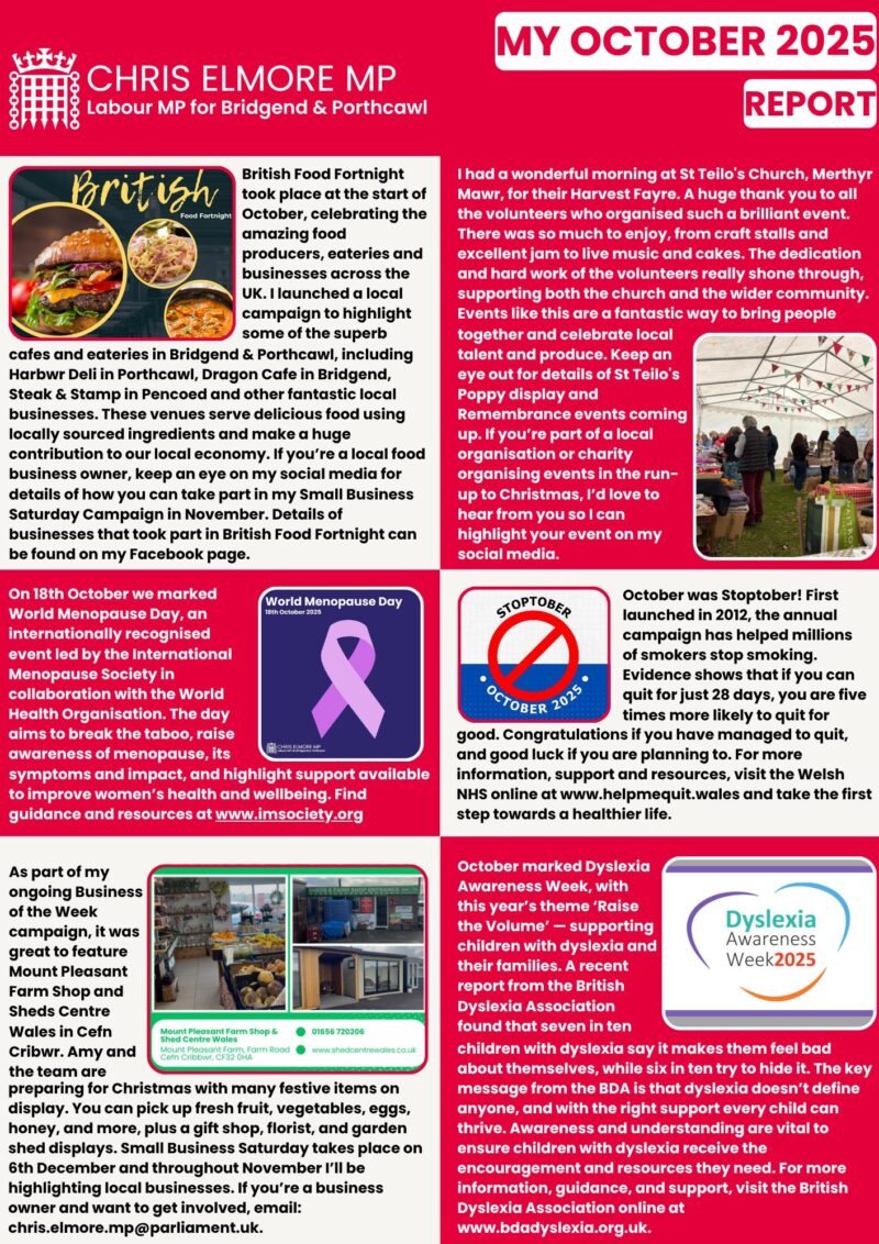 October Report Page 2