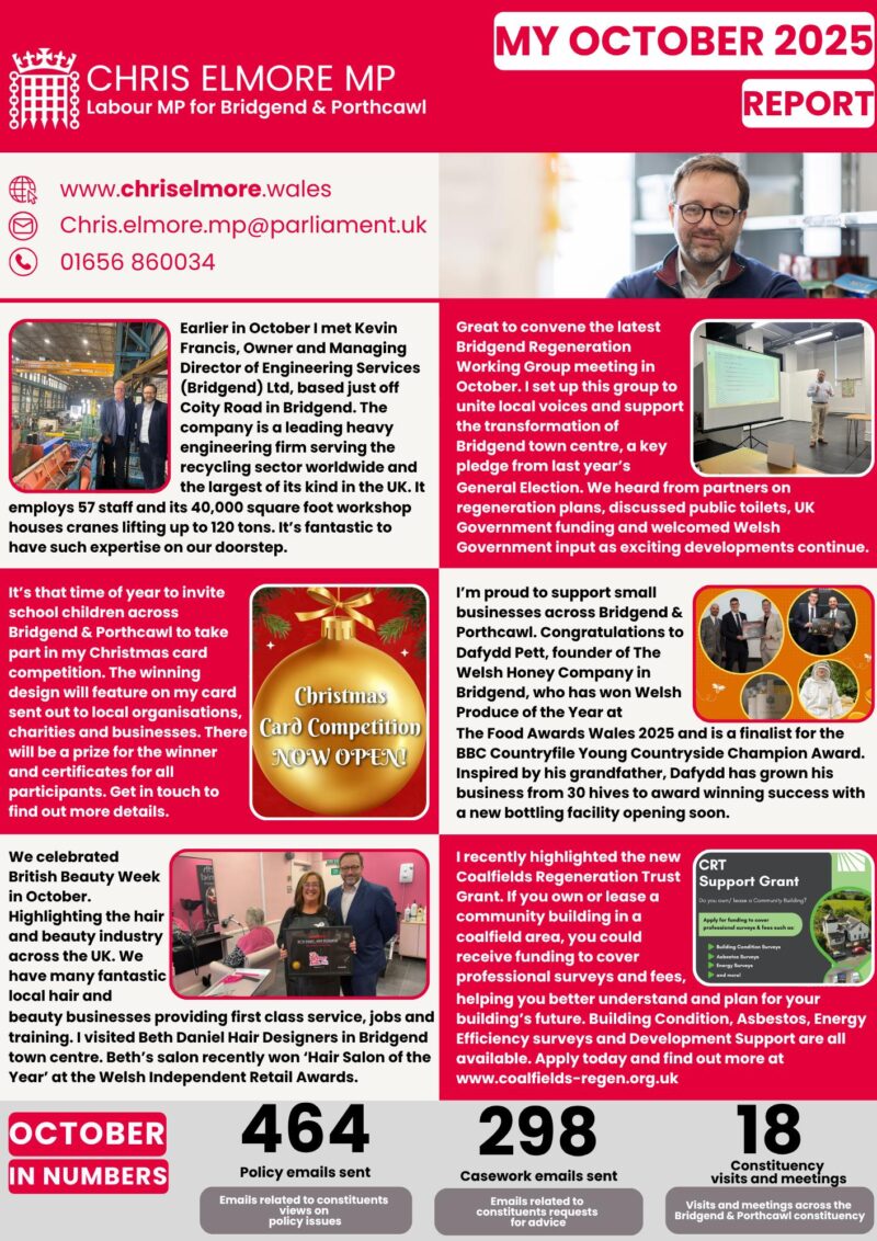 October Report Page 1