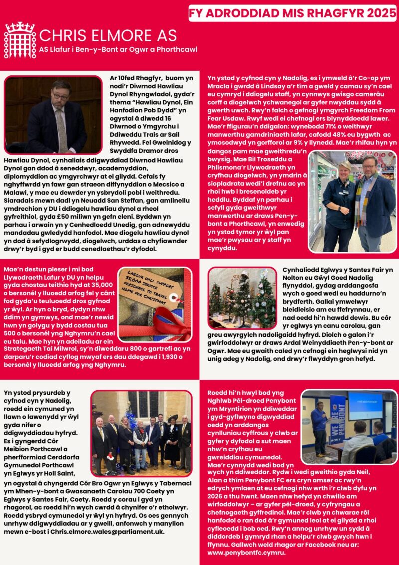 December 2025 Report Page 2 (Welsh)