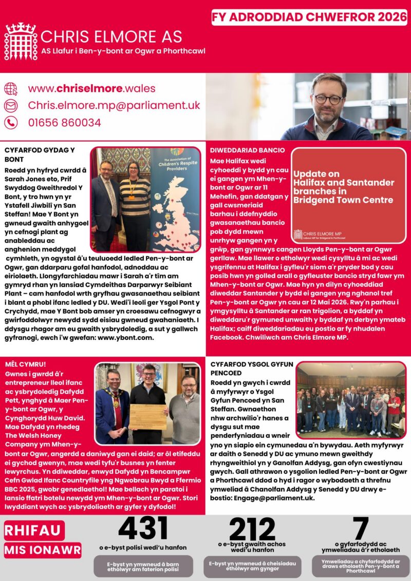 February Report Page 1 Cymraeg