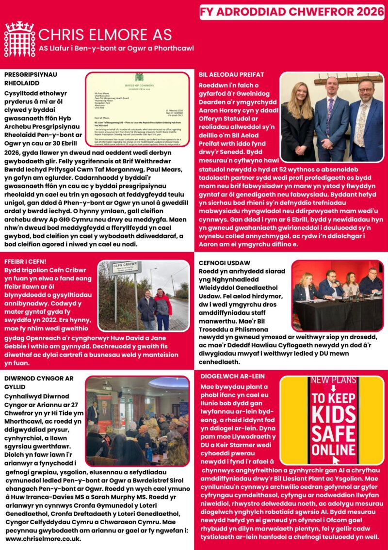 February Report Page 2 Cymraeg