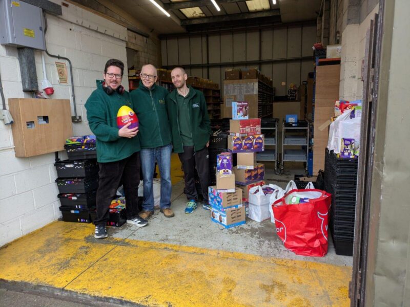 The team at Bridgend Foodbank distribution centre