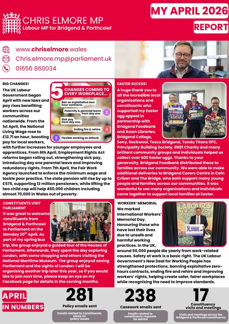 April Report Page 1