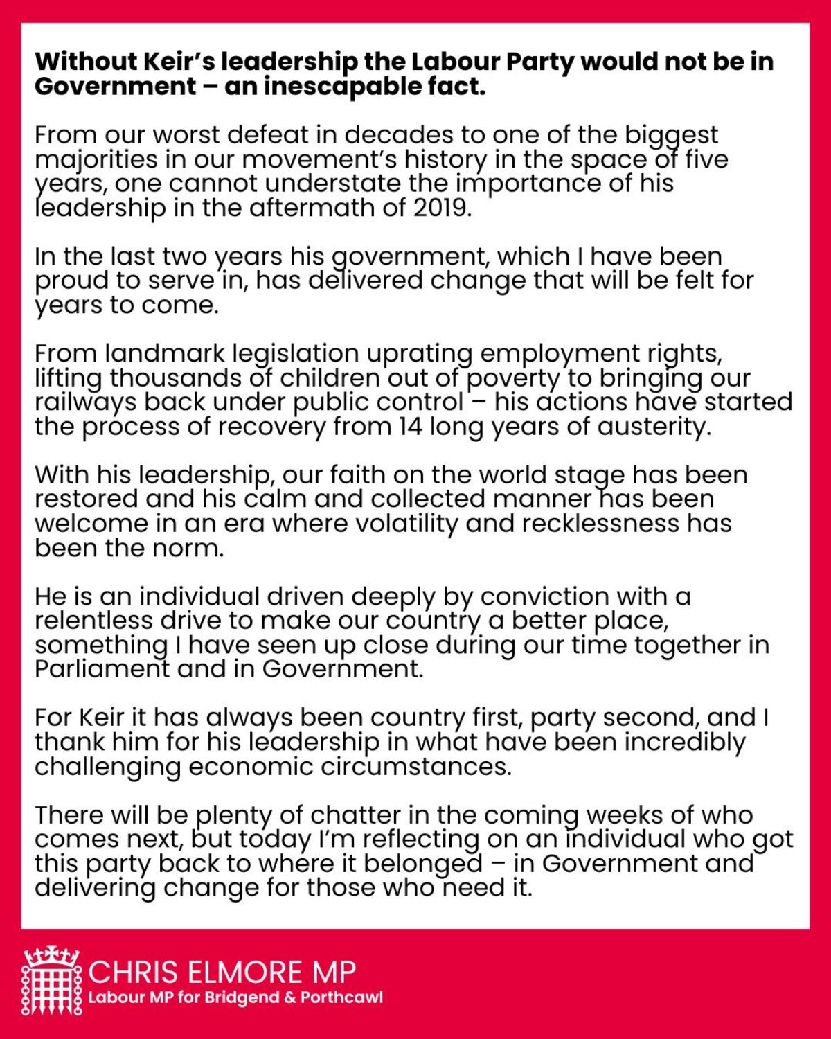 Chris Elmore MP
