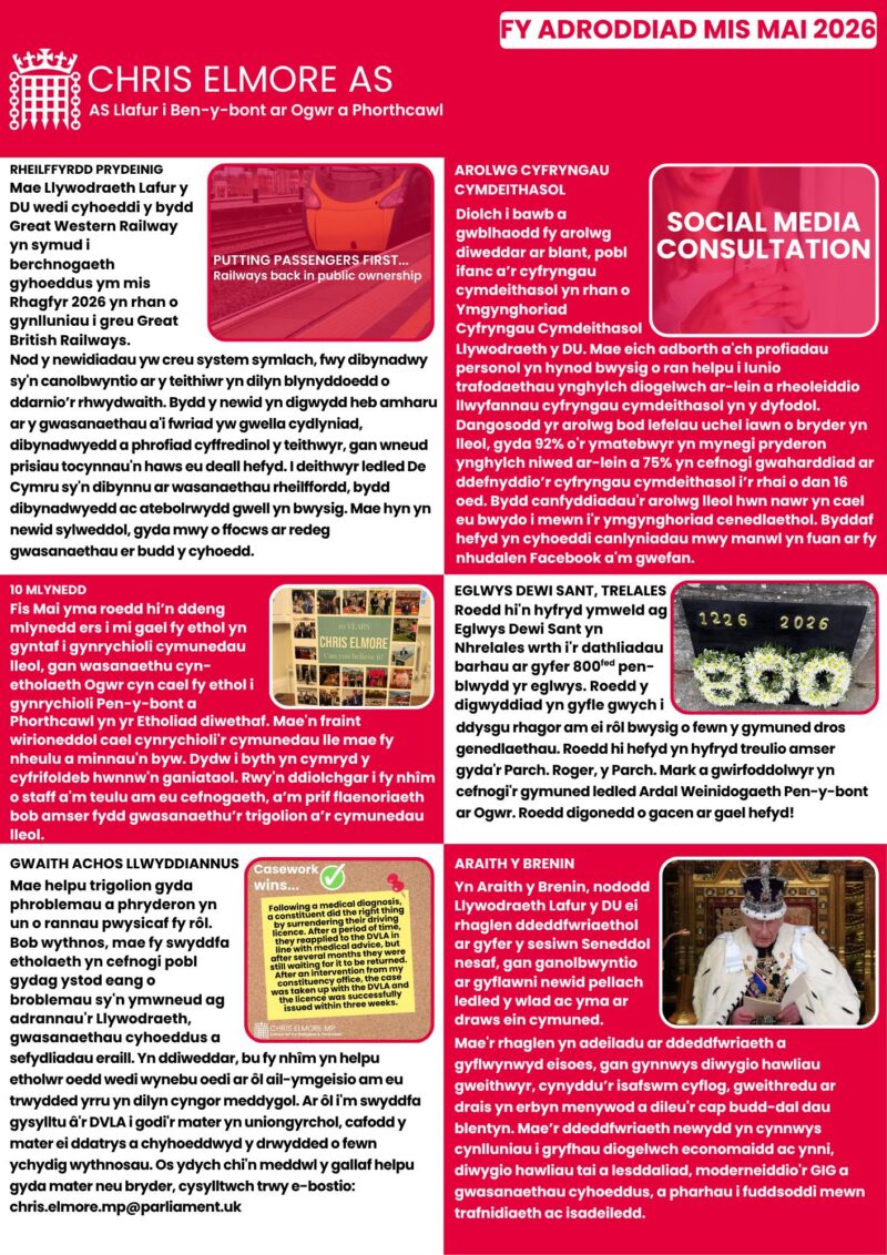 May Report Page 2 (Welsh)