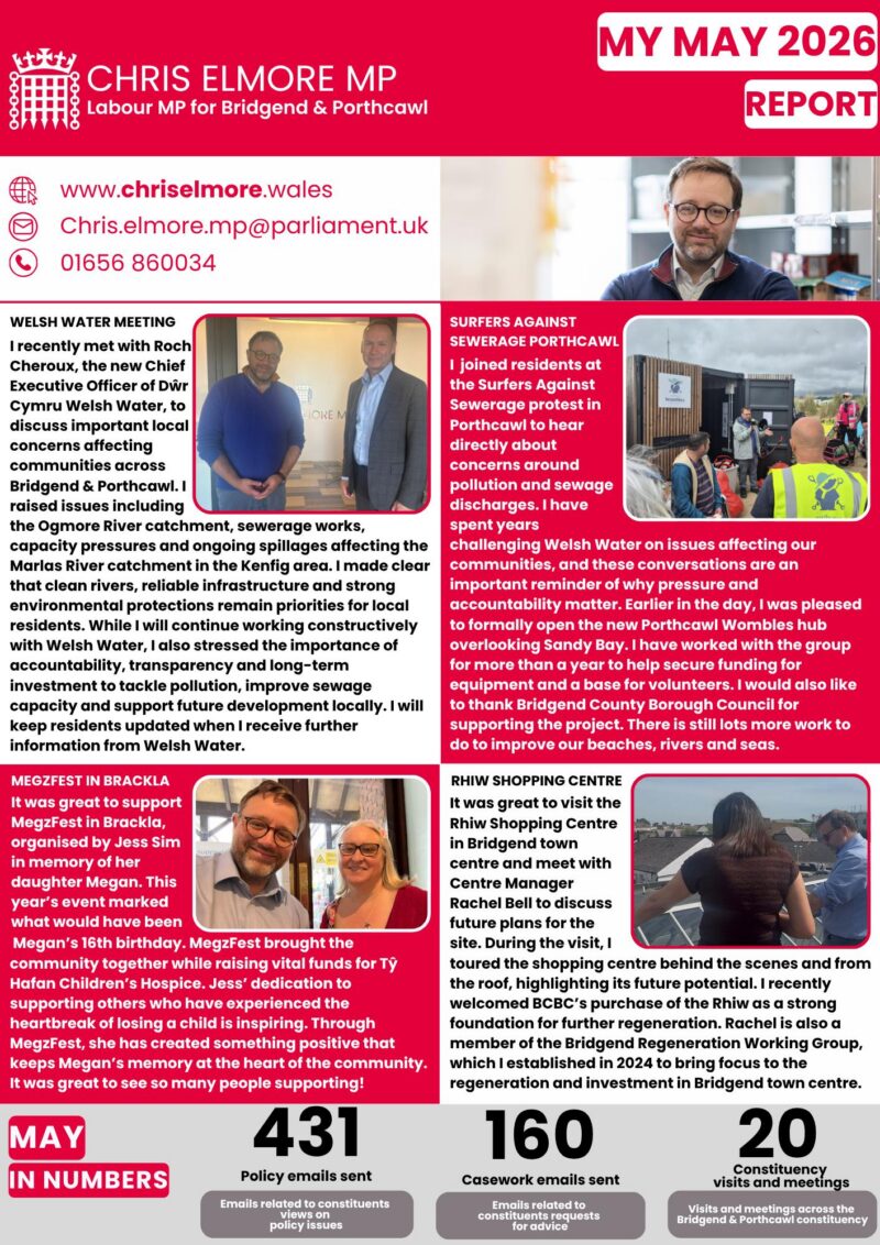 May Report Page 1