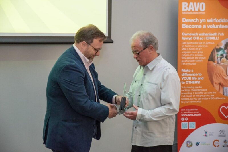 Congratulating Alan Redfern