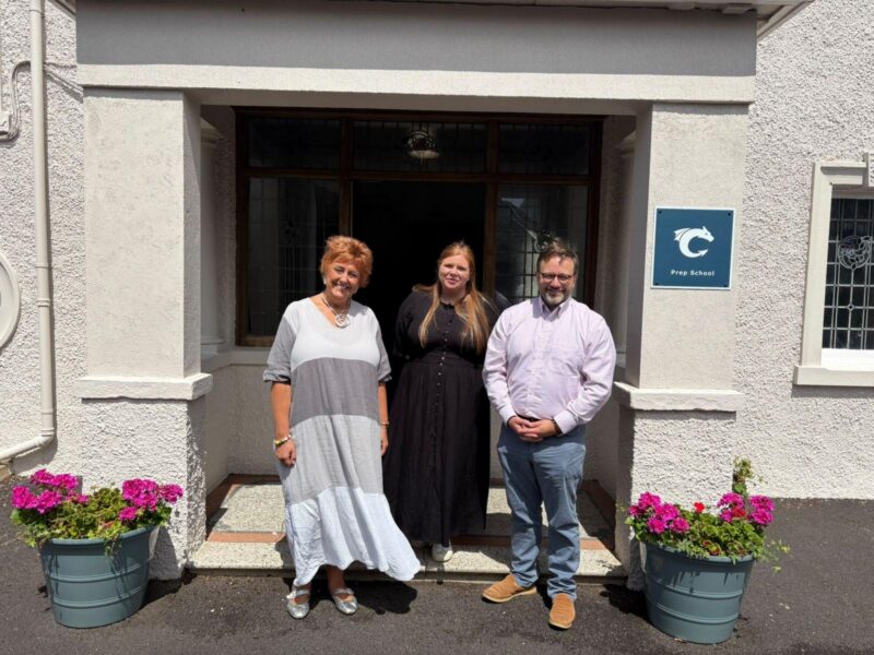 Chris Elmore with Sally Davis and Rachael Harman