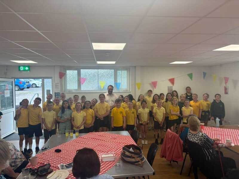 Children from Trelales Primary School