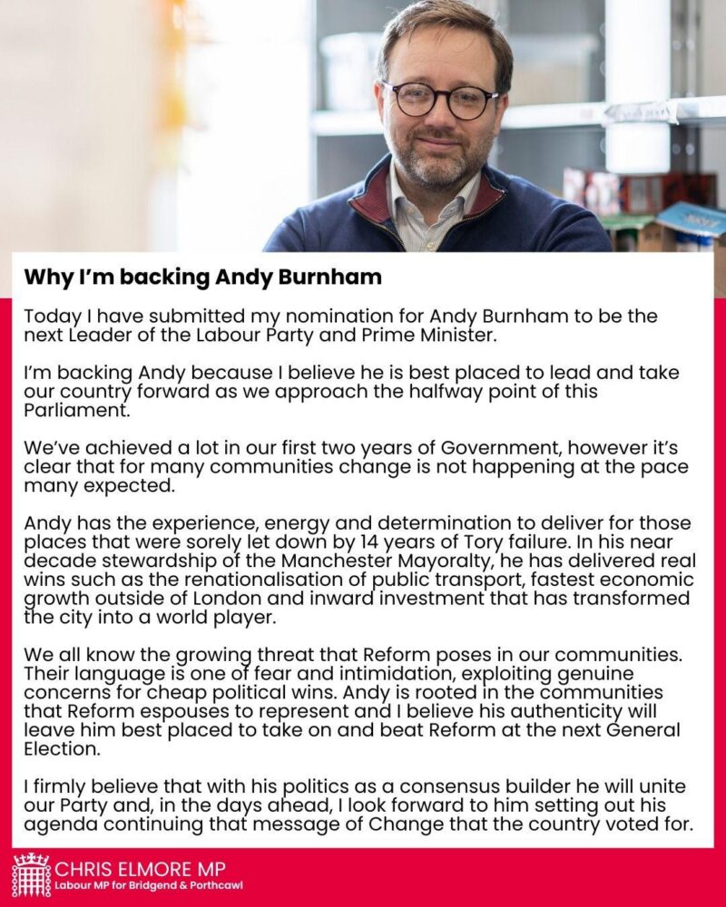 Statement on the Labour leadership nomination process