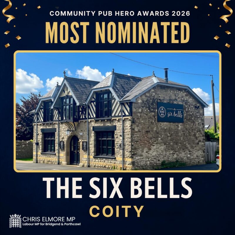 The Six Bells, Coity