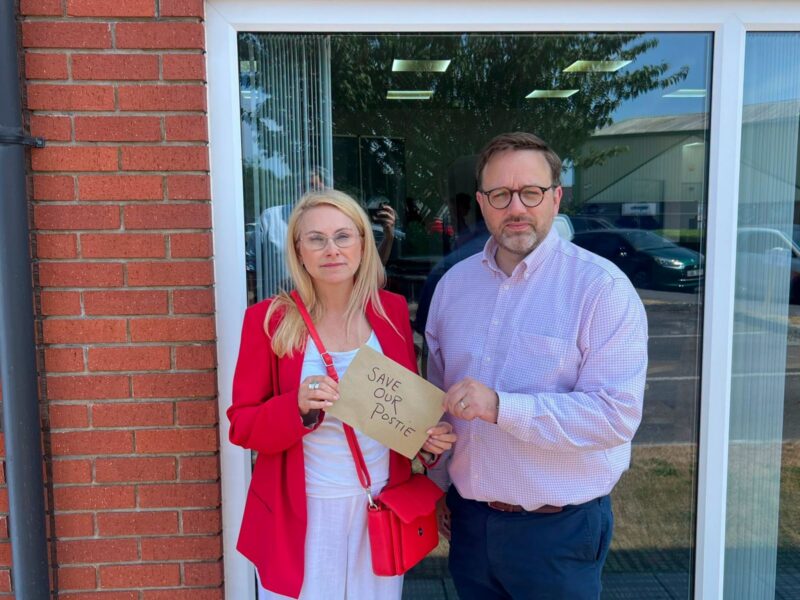 Chris Elmore MP with Cllr Heidi Bennett